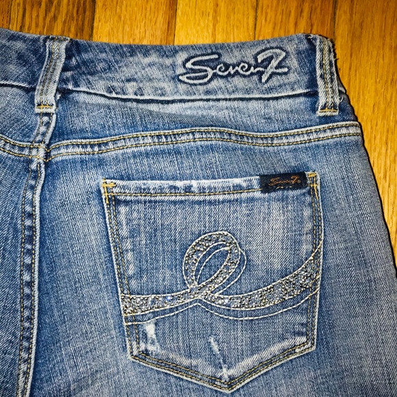 Seven7 Jeans Distressed Light Denim - Picture 2 of 8